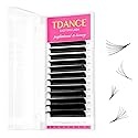 TDANCE Easy Fan Lash Extension Rapid Blooming Volume Eyelash Extensions C CC D DD J B L Curl 0.03-0.12mm Thickness Easy Fan Volume Lashes Self Fanning