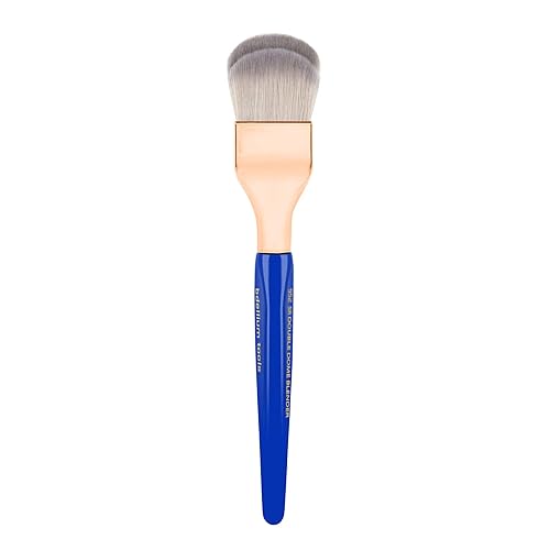 Bdellium Tools Professional Makeup Brush - Golden Triangle 952 Small Rounded Double Dome Blender - With All Vegan and Soft Synthetic Fibers,