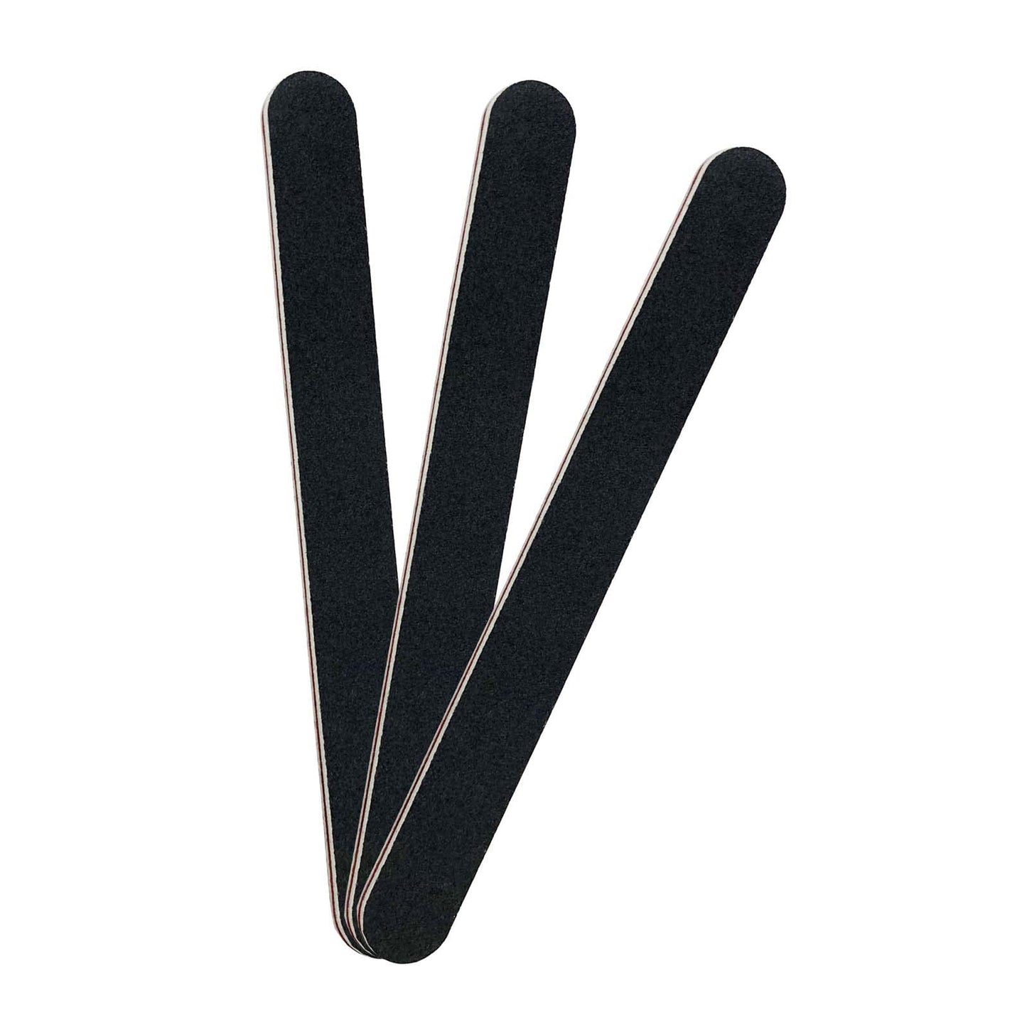 3 Pack Professional Emery Boards, 100/180 Grit Nail File for Acrylic and Natural Nails, Reusable, Black Beauty and Personal Care LNAUJS Default Title