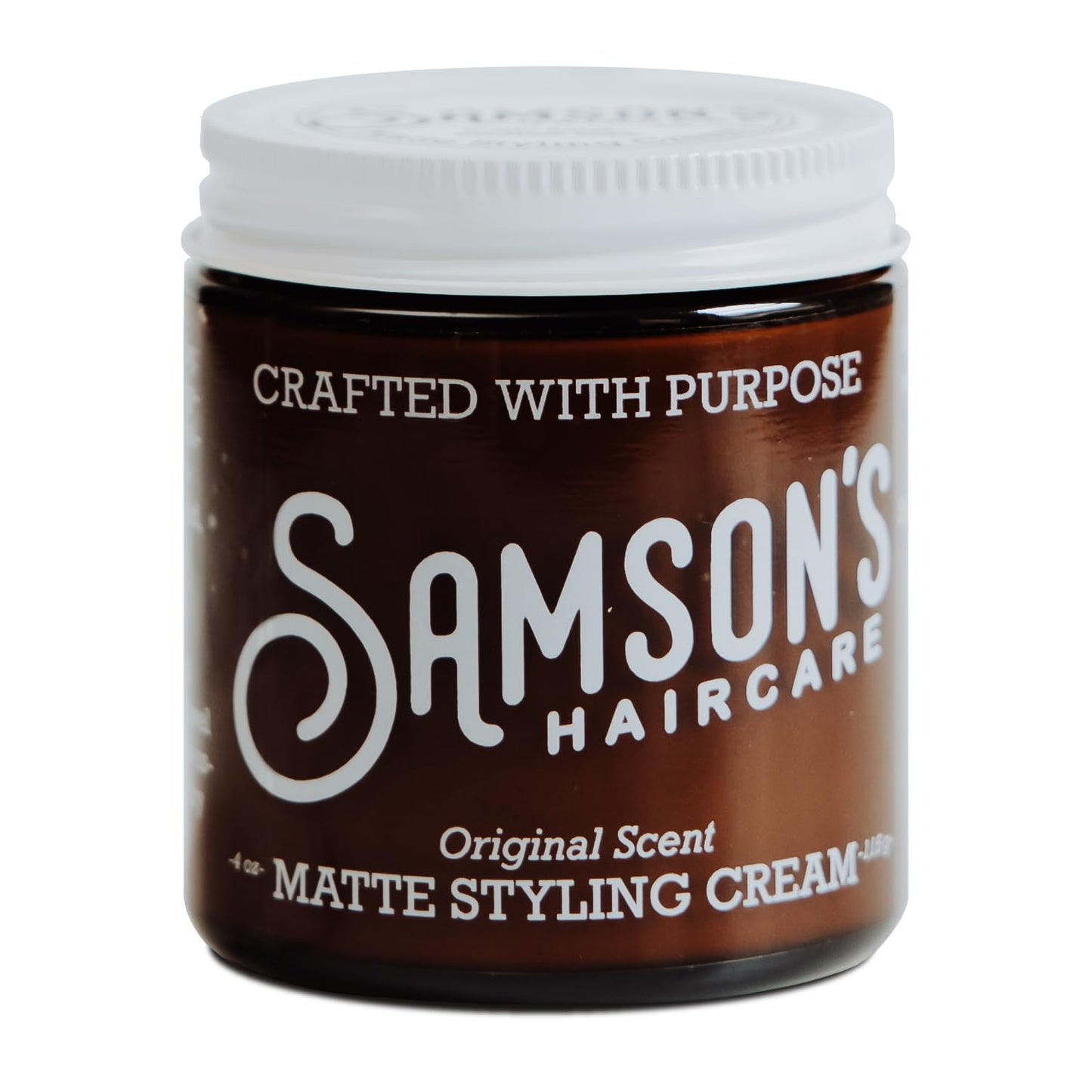 SAMSON'S HAIRCARE Matte Styling Cream, Best Matte Finish with Easy Application, Nourishes and holds hair, Ideal for both Men & Women, 4 oz.