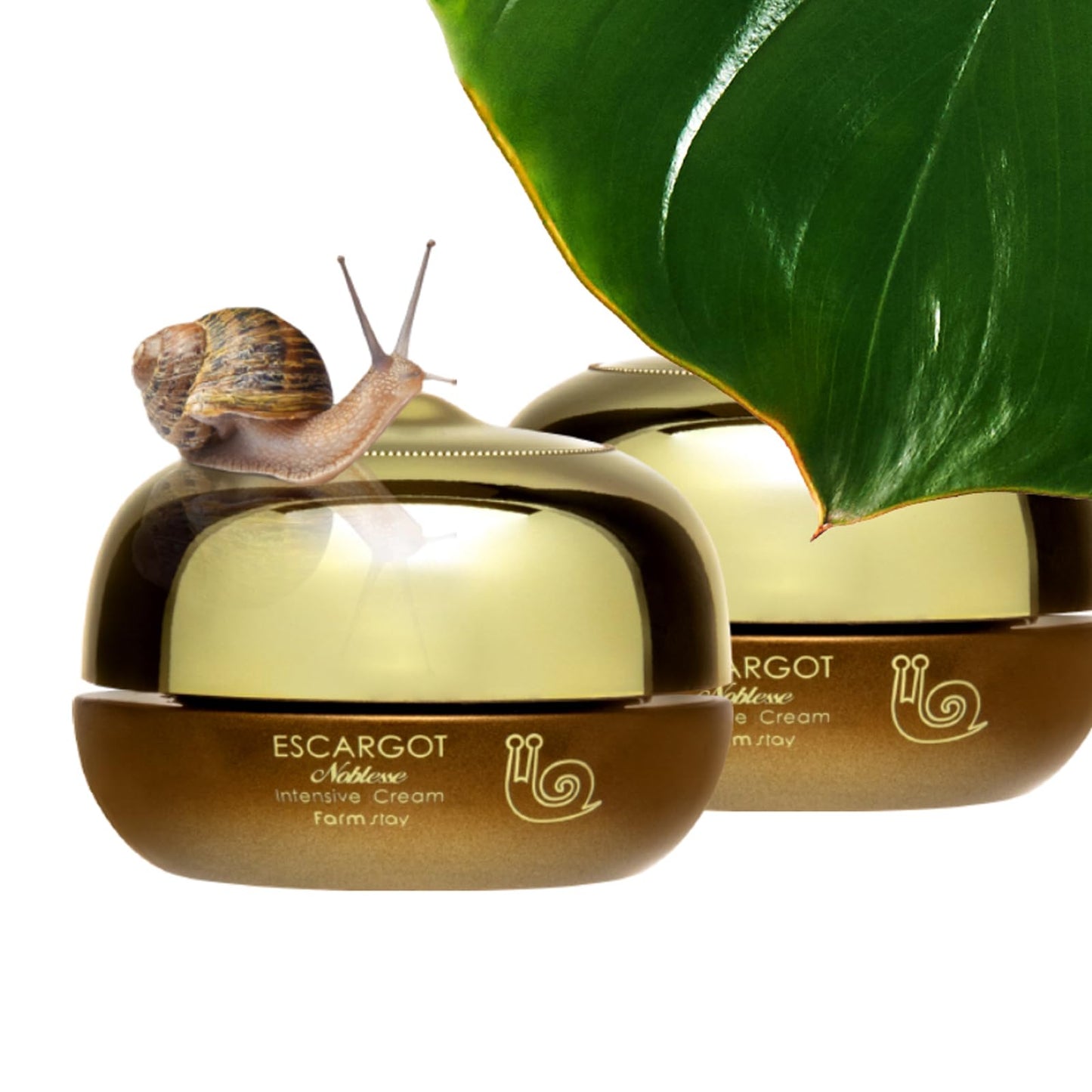Farmstay Escargot Noblesse Intensive Cream - Anti-Aging Skin Cream with Snail Mucin - Fights Fine Lines and Wrinkles - Deeply Moisturizes - 1.69 oz
