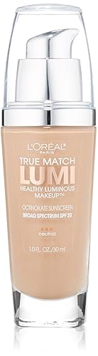 L'Oréal Paris True Match Lumi Healthy Luminous Makeup, N5 True Beige, 1 fl. oz.