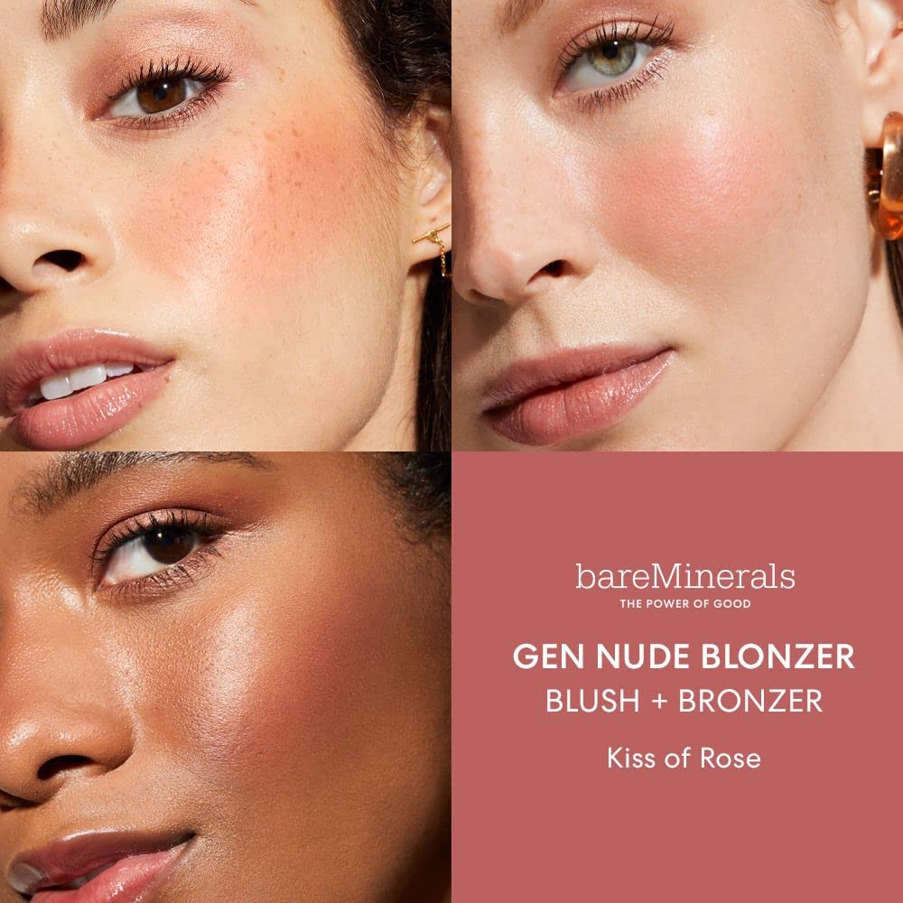 bareMinerals Gen Nude Blonzer, Kiss of Rose, Vegan, Cruelty-Free & Dermatologist-Tested