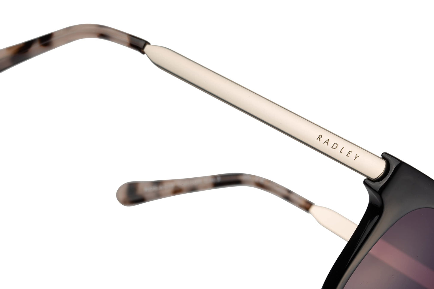 RADLEY London 6510 Womens Round Sunglasses, 49 mm, UV400 Protection, Black