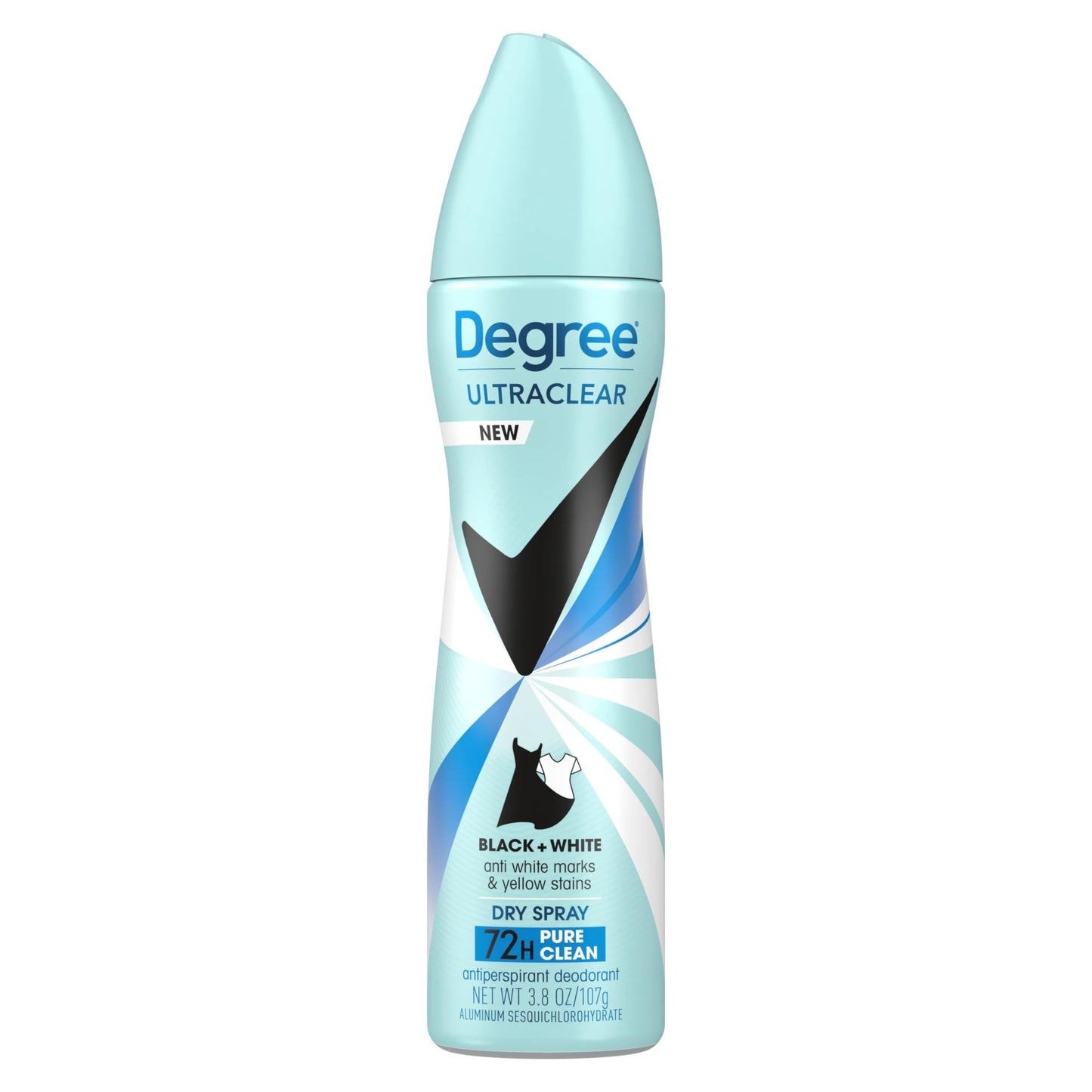 Degree UltraClear Black+White Pure Clean Dry Spray Antiperspirant Deodorant, 3.8 oz (Pack of 4) Beauty and Personal Care Degree