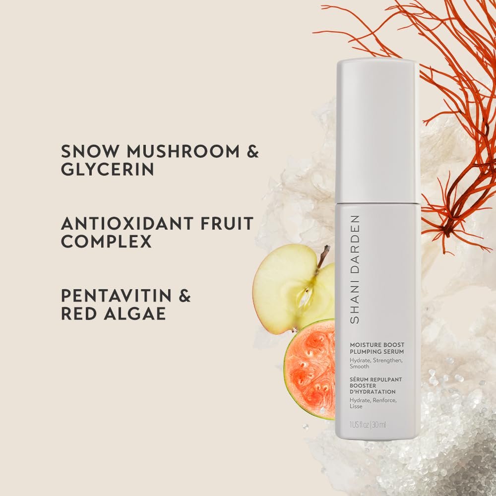 SHANI DARDEN SKIN CARE Moisture Boost Plumping Serum for Face, Moisturizing & Hydrating Face Serum with Snow Mushroom & Glycerin for Long-Lasting