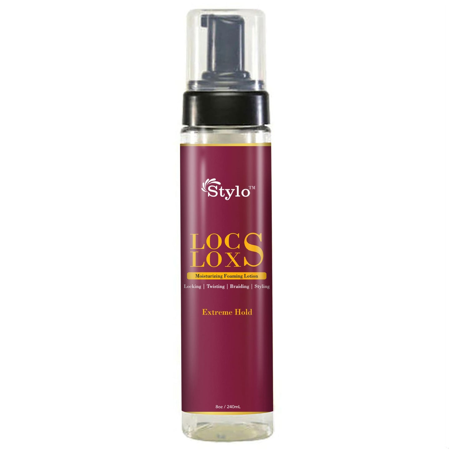 J. AMILA Stylo Locs Moisturizing Foaming Lotion - 8oz Extreme Hold for Ultimate Style and Moisture in Your Locks.