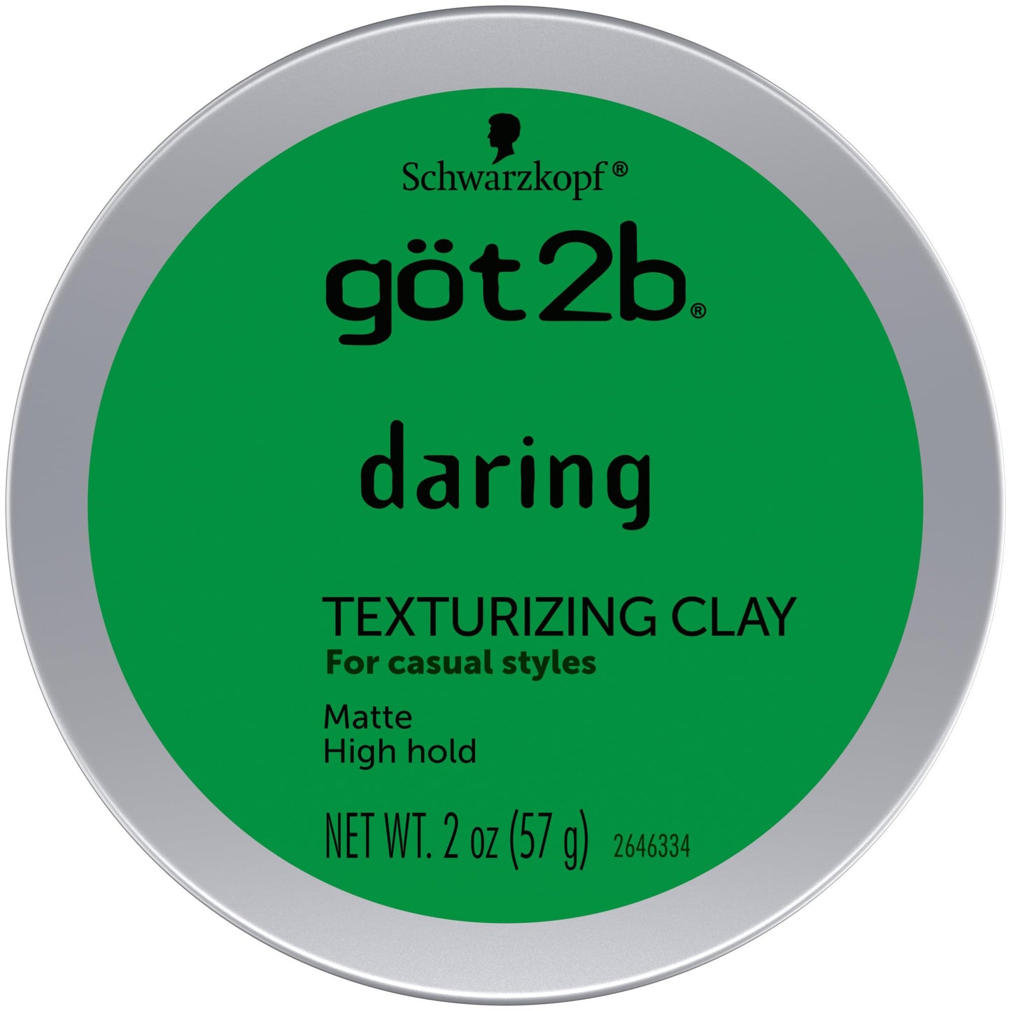 got2b Daring Texturizing Clay, 2 Fl Oz, Matte Finish and High Hold Styling Hair Clay For Men and Women, Non-Greasy, Non-Sticky Hair Texturizer