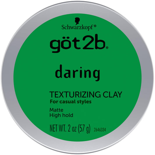 got2b Daring Texturizing Clay, 2 Fl Oz, Matte Finish and High Hold Styling Hair Clay For Men and Women, Non-Greasy, Non-Sticky Hair Texturizer Beauty & Personal Care Got2B