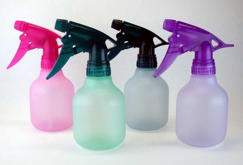 B&B Pink Frosted Spray Bottle