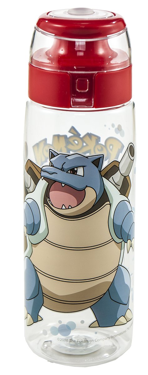 Zak 25-oz Pokemon Water Bottle with Flip-Top Cap & Carrying Loop, BPA-Free and Break Resistant (Blastoise)