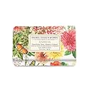 Michel Design Works Soap Bar, Dahlias Medium, Beautiful Design, Triple-milled