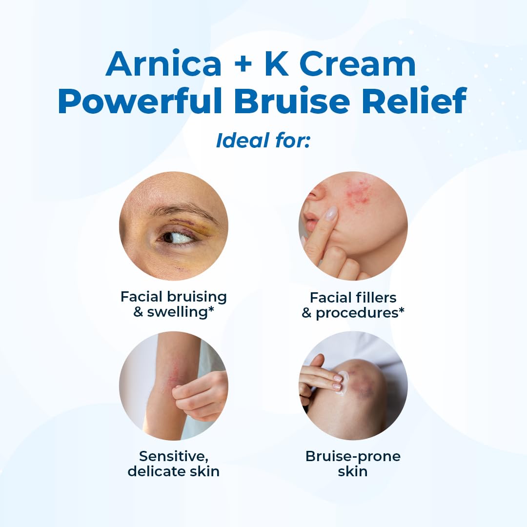 VitaMedica Arnica + Vitamin K Oxide Cream for Thin & Delicate Skin - 3% Arnica Montana, Face & Under-Eye, Fragrance-Free, 0.5 oz Beauty and Personal Care VitaMedica