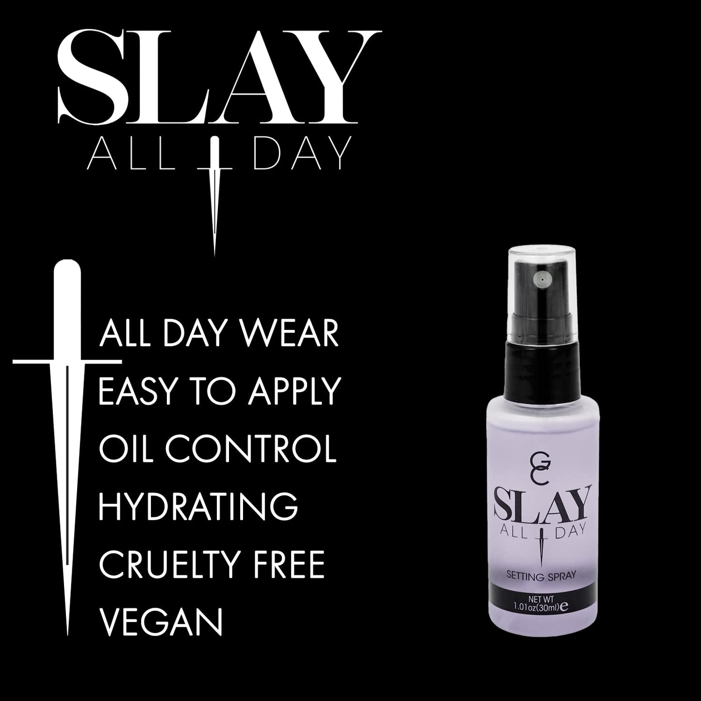 Gerard Cosmetics Makeup Setting Spray Mini (Lavender), Slay All Day Scented Makeup Finishing Spray, Oil Control, Matte Finish, Cruelty Free, Made USA