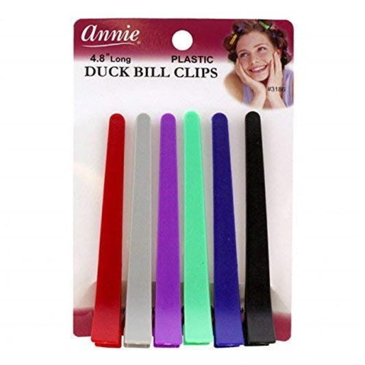 duck bill clips plastic roller hair clip by Annie