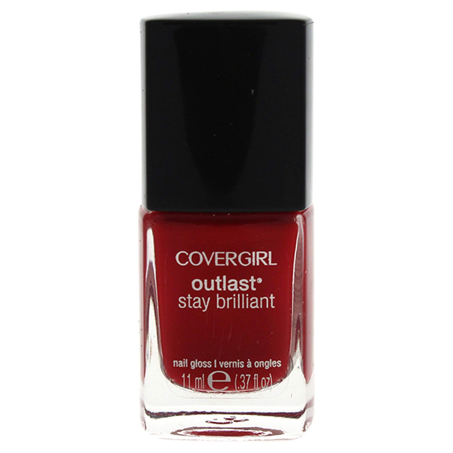 CoverGirl Outlast Stay Brilliant Nail Gloss, Red Revenge, 0.37 Ounce