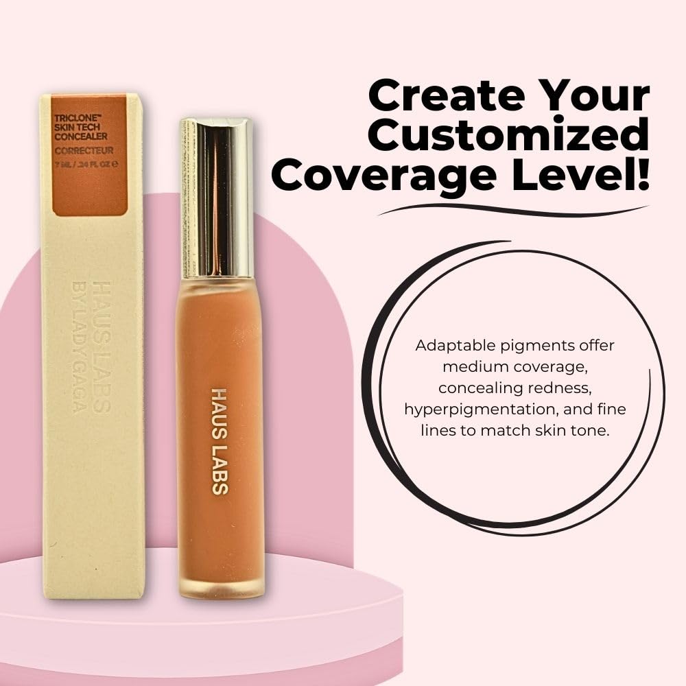 Haus Labs Triclone Skin Tech Hydrating + De-puffing Concealer with Fermented Arnica - 40 Medium Deep Golden