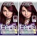 L'Oreal Paris Feria Multi-Faceted Shimmering Permanent Hair Color, V38 Violet Noir, Hair Dye Kit, Pack of 2