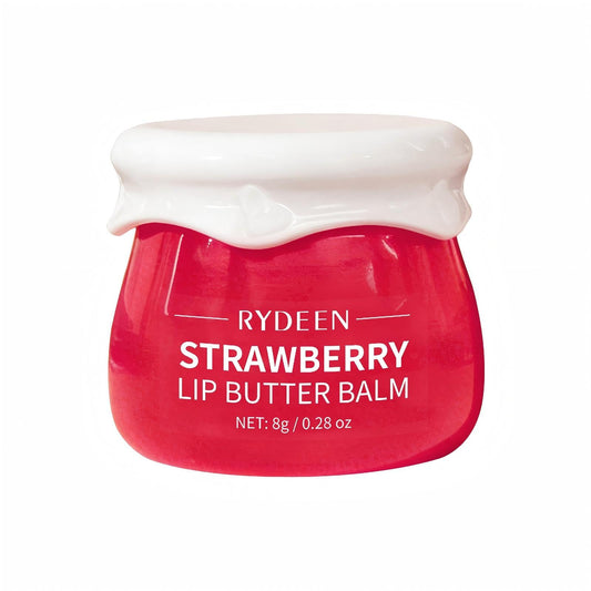 RYDEEN Strawberry Lip Butter Balm, Glossy Finish, Moisturizing Balm, Locks in Moisture, 0.28 oz Beauty and Personal Care RYDEEN
