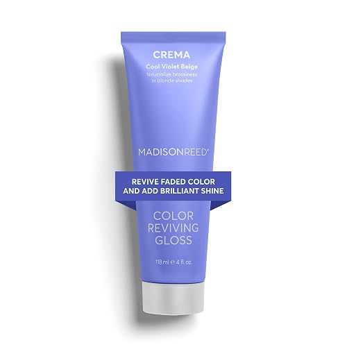 Madison Reed Color Reviving Gloss - Crema Blonde | Semi-Permanent Toning Gloss for Blonde & Gray Hair, Neutralizes Brassiness & Yellow Tones, Boosts
