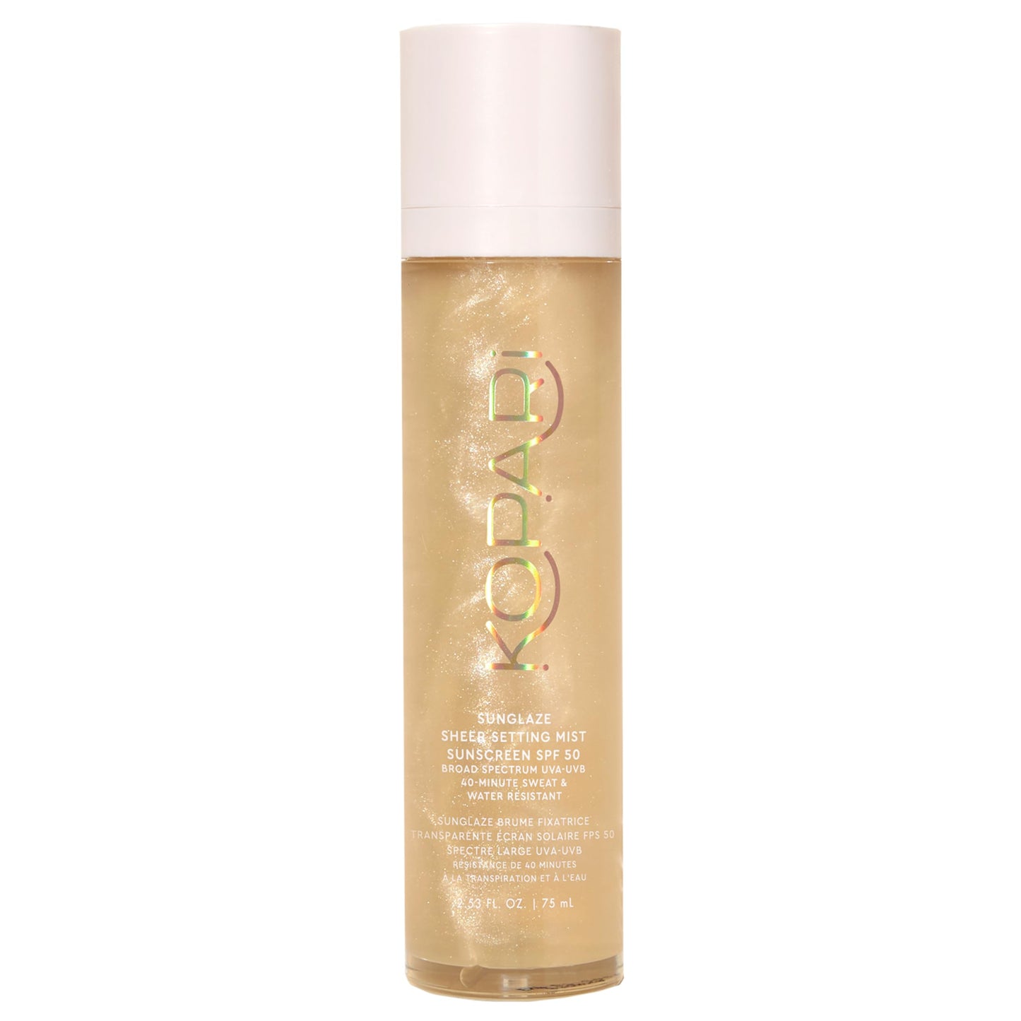 Kopari Sunglaze Sheer Setting Mist Sunscreen SPF 50, Weightless, Fast Drying, Ultra-Fine Setting Spray, Made With Hyaluronic Acid, Sets Makeup For A
