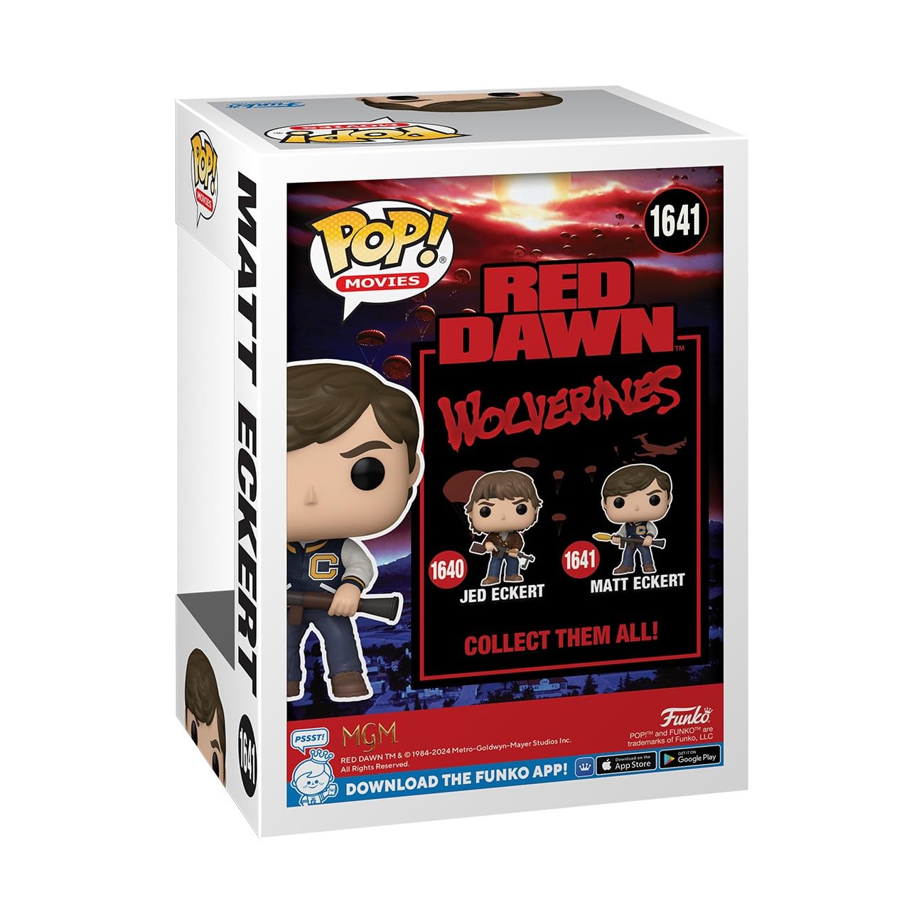 Funko POP! Movies: Red Dawn - Matt Eckert - Red Dawn 1984 - Collectable Vinyl Figure - Gift Idea - Official Merchandise - for Kids & Adults - Movies…