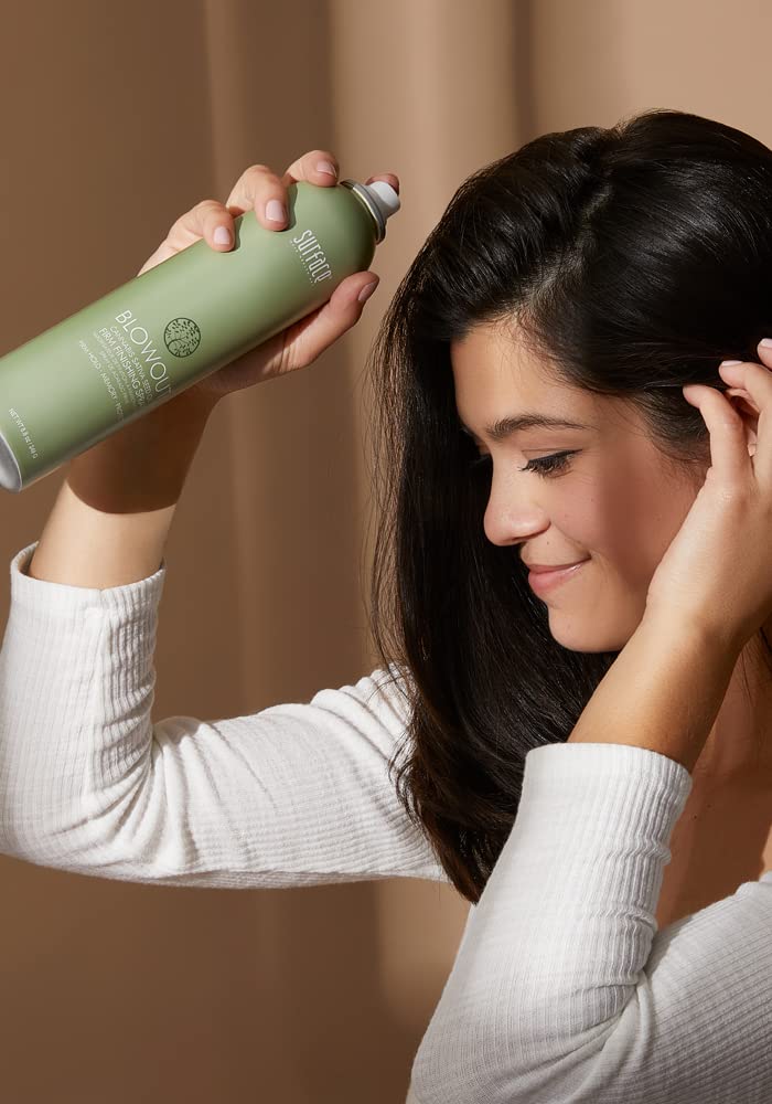 SURFACE Hair Blowout Firm Hair Spray for Women and Men, 8.8oz - Heat Protecting, Volumizing, Lychee and Maracuja Oil - Premium Blowout Hair Products