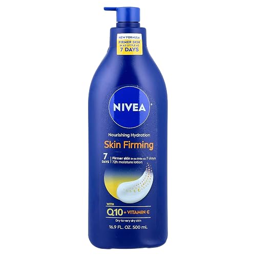 NIVEA Lotion Nourishing Skin Firming 16.9 Ounce Pump (500ml) (2 Pack)