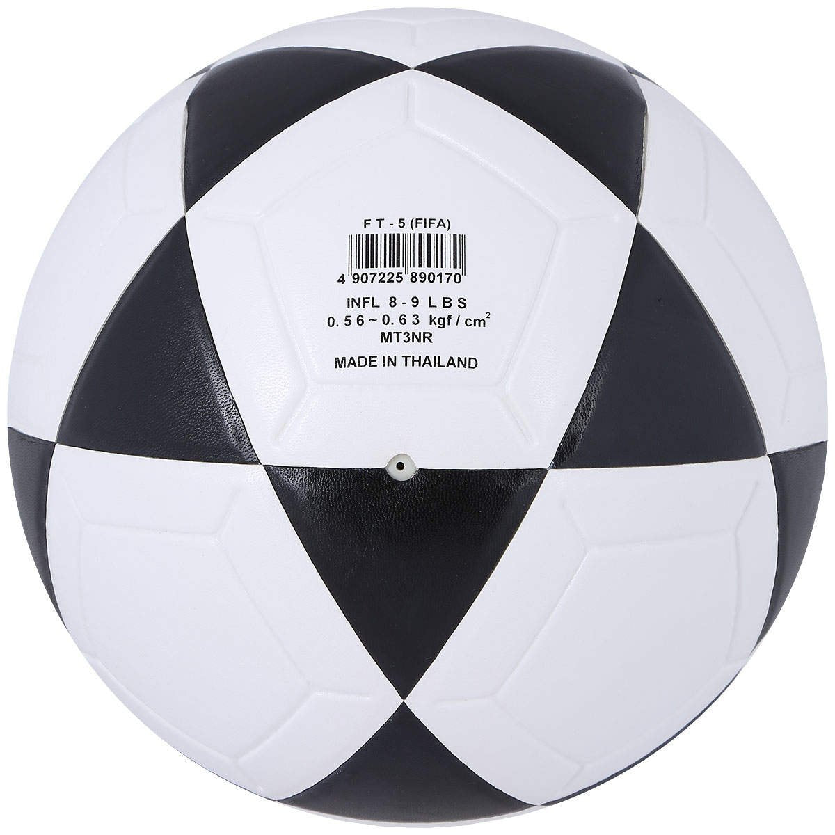 Mikasa FT5 Goal Master Soccer Ball (Black/White, Size 5)
