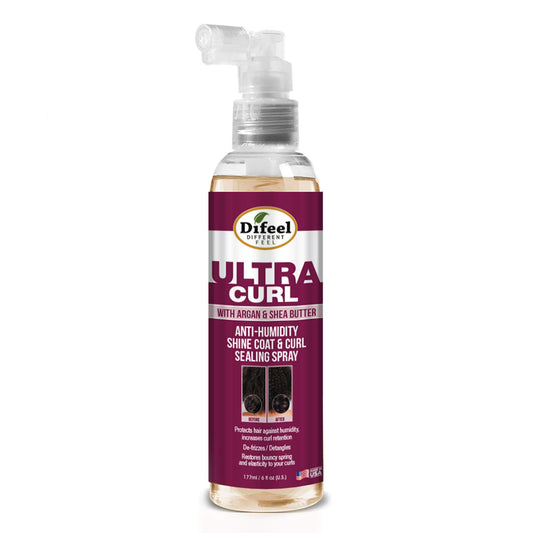 Difeel Ultra Curl Sealing Spray, 8 oz - Hair Treatment for Curly Hair, Anti-Frizz and Humidity-Proof