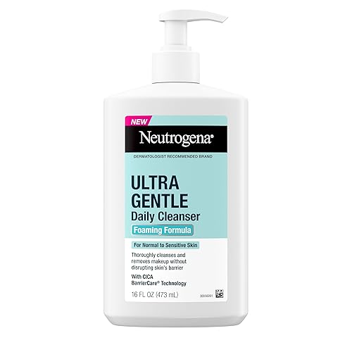 Neutrogena Ultra Gentle Foaming Facial Cleanser, Fragrance Free Hydrating Face Wash for Sensitive Skin, Daily Non Over Drying Makeup Remover