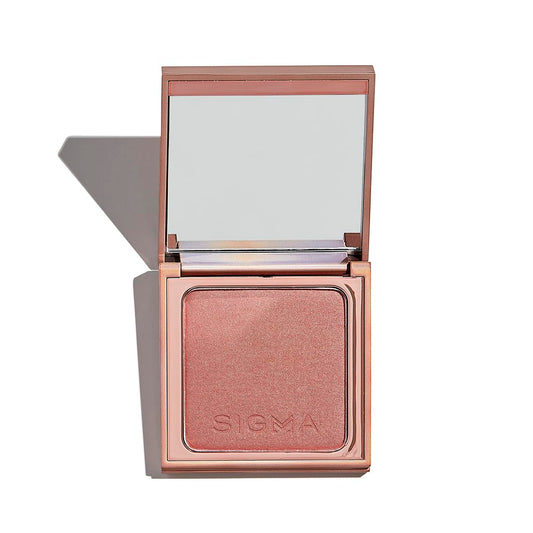 Sigma Beauty Peachy Gold Metallic Blush Palette - Long Lasting Blush Pressed Powder - Gluten Free, Cruelty Free, Vegan Makeup Palette - Tiger Lily