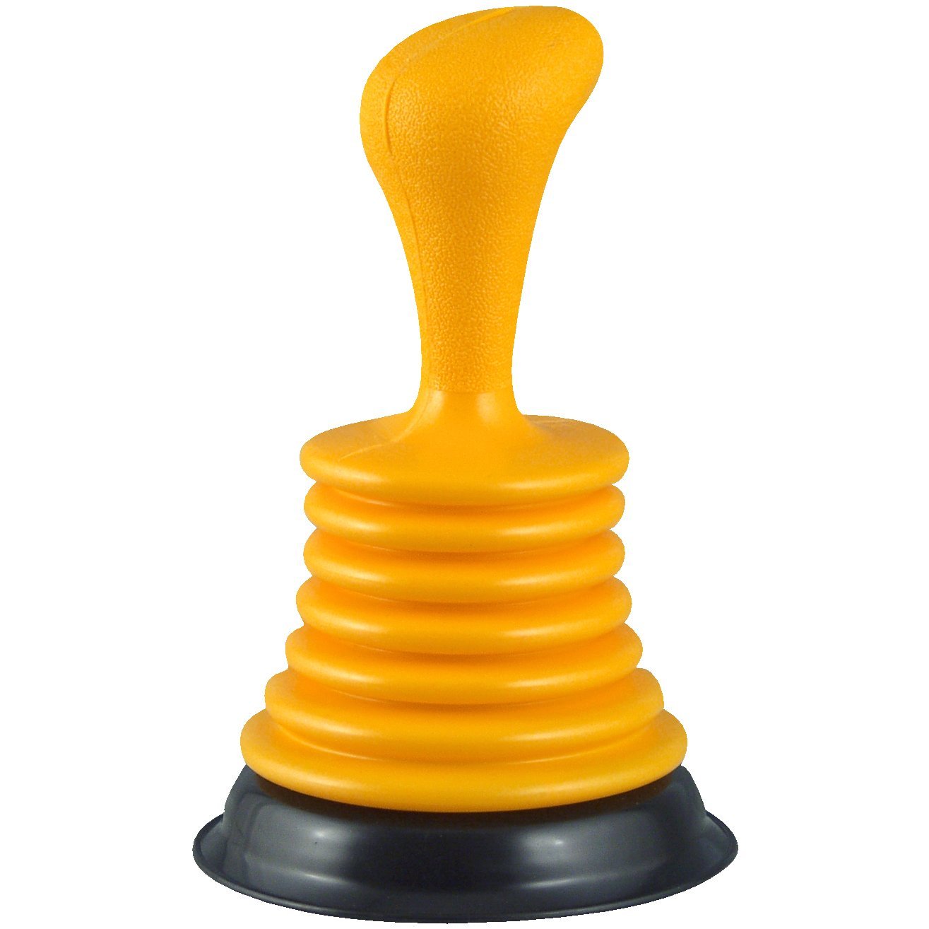 PlumbCraft 11" Mini Drain Plunger – Sink & Drain Clog Remover with Handle for Kitchen & Bathroom – Bellows Design, DIY Tool