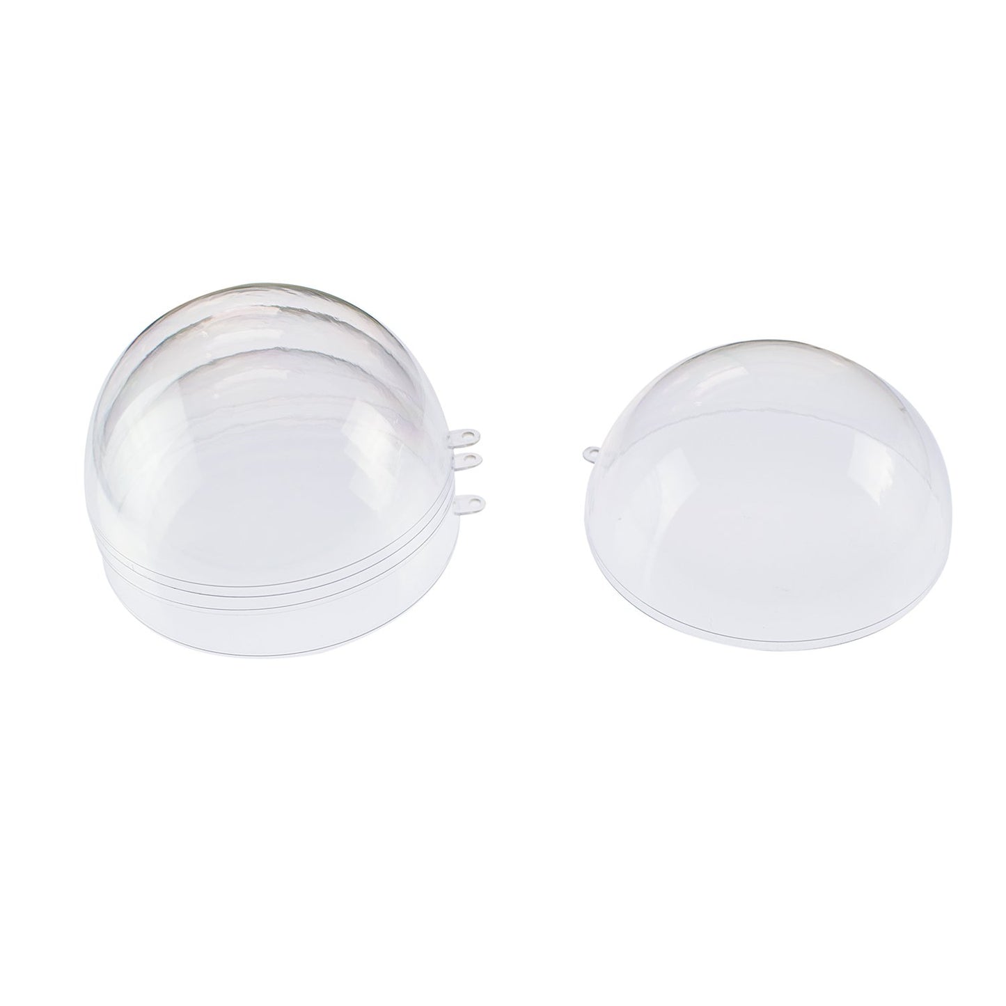 Super Z Outlet Clear Plastic Acrylic Bath Bomb Mold Shells Molding Balls Kit (120mm, 12 Pack)