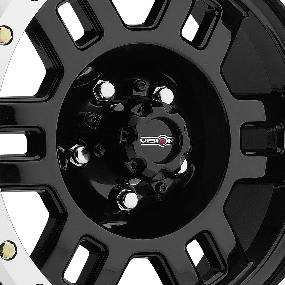 VISION 398 Manx Gloss Black Machined Lip 17X8.5