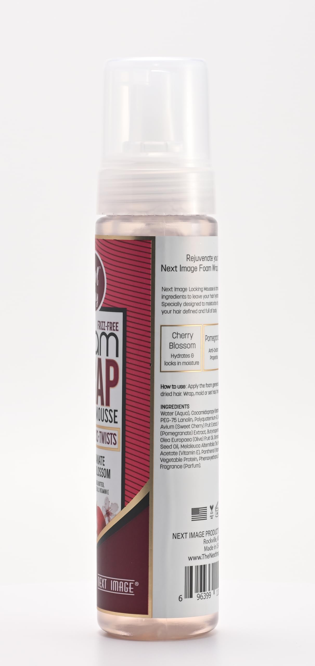 NEXT IMAGE Foam Wrap Locking Mousse (Pomegranate & Cherry Blossom)