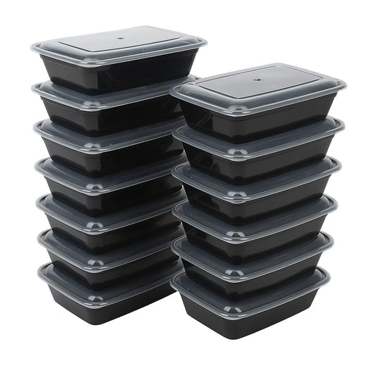 Ruthy's Outlet Meal Prep Containers W/Lids -Square Food Storage - BPA-Free| Stackable | Microwave | Freezer & Dishwasher Safe | Reusable Lunch Bento…
