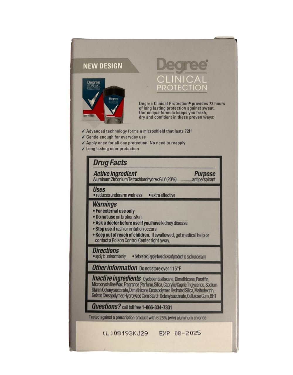 Degree Clinical + Anti-Perspirant & Deodorant Solid Sport Strength 1.70 oz Beauty and Personal Care Degree