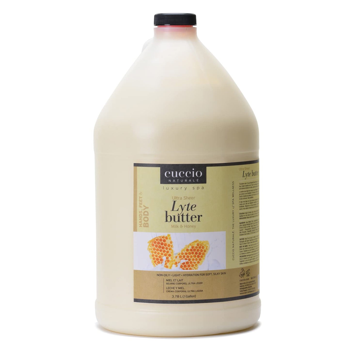 Cuccio Naturale Lyte Ultra-Sheer Body Butter - Replenishing Scented Moisturizer Cream - Deep Hydration To Repair Dry Skin - All Natural, Cruelty-Free