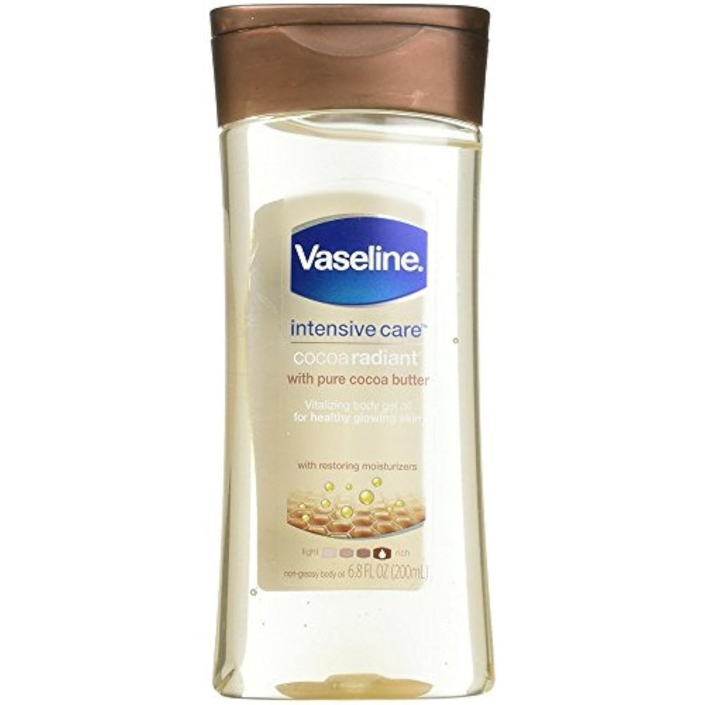 Vaseline Intensive Care Body Gel Oil, Cocoa Radiant, 6.8 oz