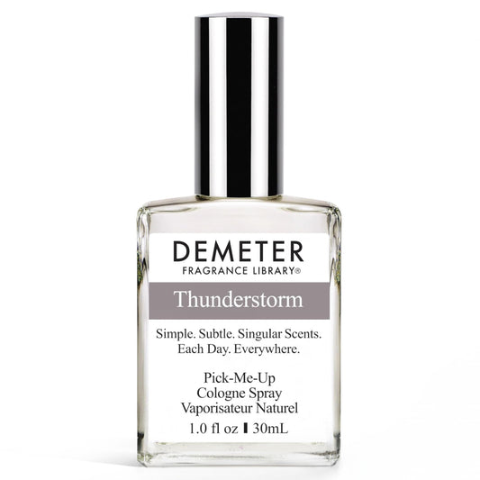 DEMETER Natural Perfume Spray Cologne for Women and Men, Thunderstorm, 1 oz