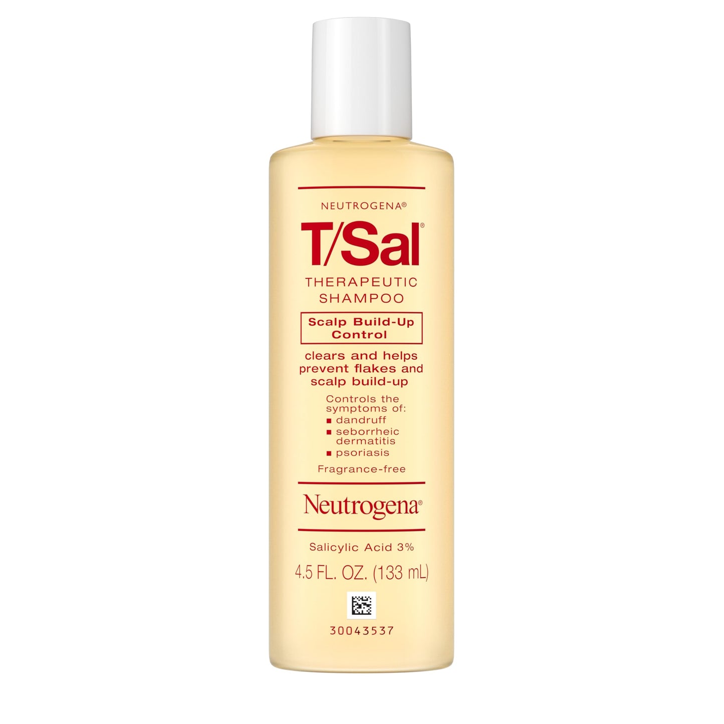 Neutrogena T/Sal Therapeutic Dandruff Shampoo, Scalp Build-Up Control, 3% Salicylic Acid,Psoriasis Treatment, Seborrheic Dermatitis Shampoo, Clears