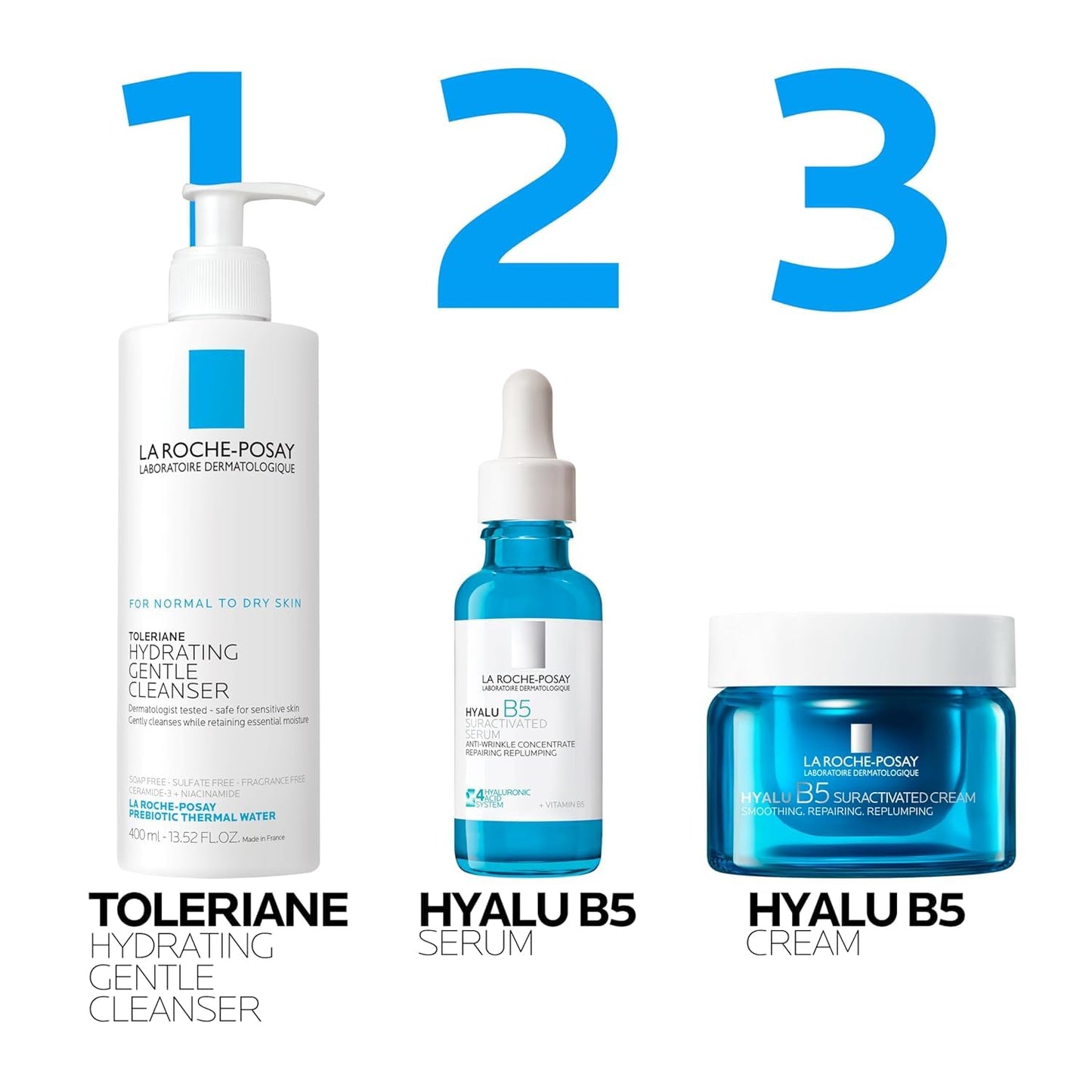 La Roche-Posay Hyalu B5 Suractivated Anti-Aging Face & Neck Cream, Firming Face Moisturizer With 3 Types of Hyaluronic Acid for All Skin Types, 72hr Beauty and Personal Care La Roche-Posay