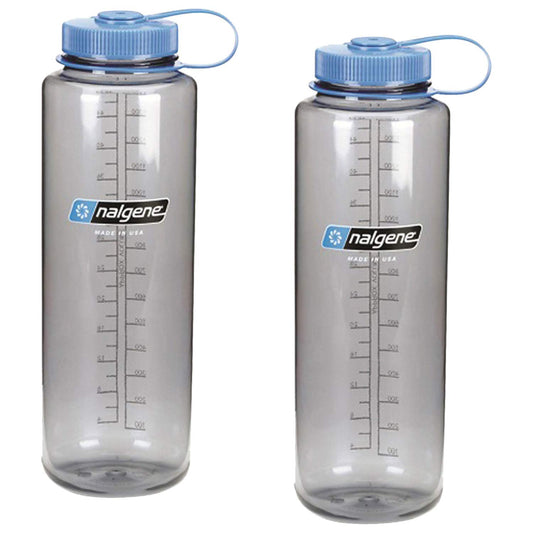 Nalgene Silo 48oz Tritan Wide Mouth Bottle - 2 Pack (Grey)