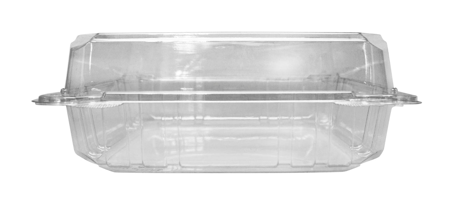 Karat Clamshell Take Out Food Containers [9.3"x8.6" - 200 ct] Durable, Stackable, Crack-Resistant To Go Boxes | Translucent