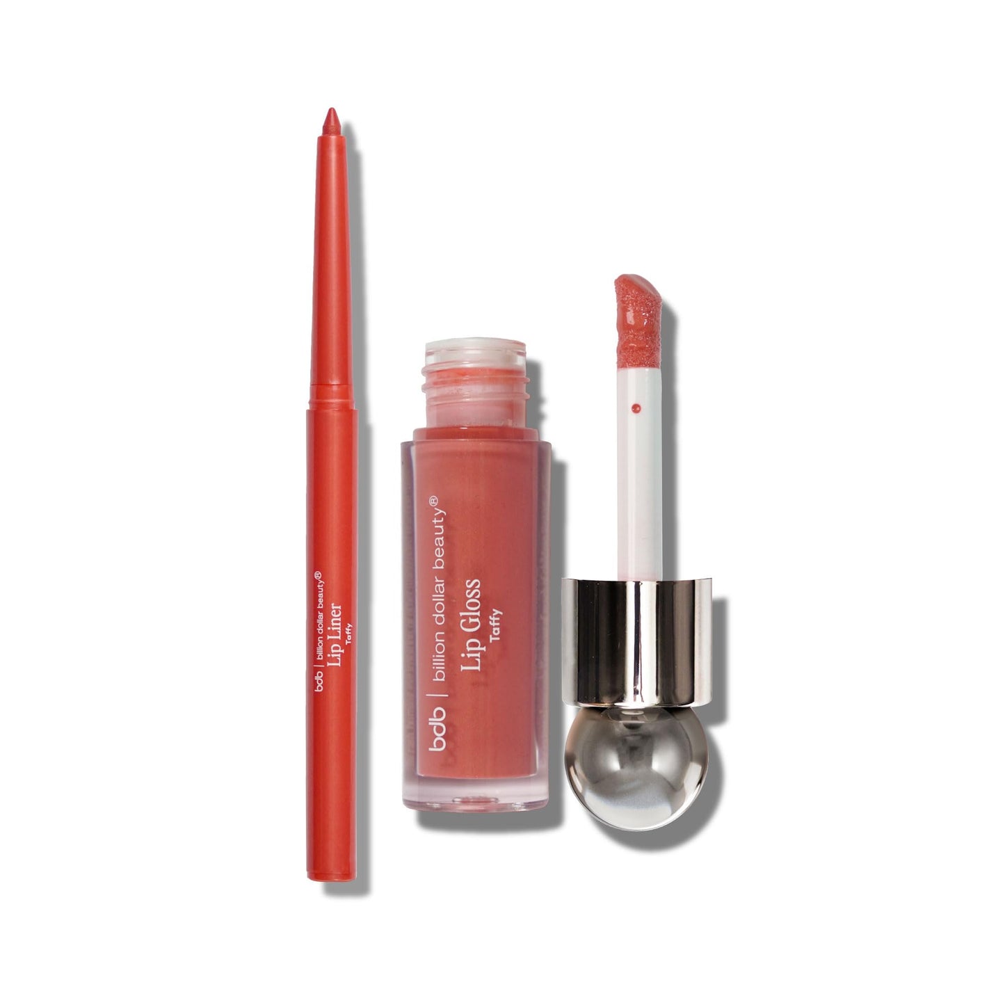 billion dollar brows bdb Lip Gloss with Lip Liner Set, Moisturizing High Shine, Lightweight Glossy, Plumping Lip Gloss, Fling