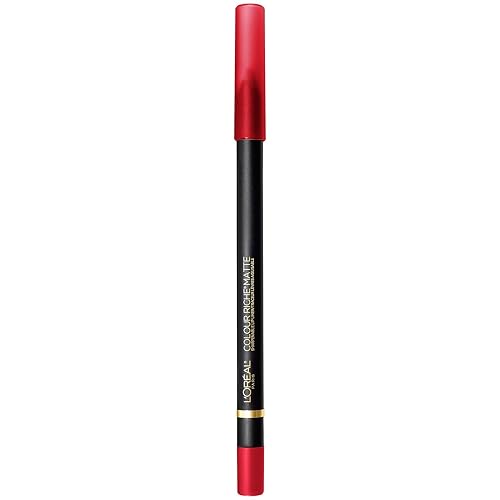 L'Oreal Paris Colour Riche Matte Lip Liner, In-Matte-Uated With You, 0.04 oz. Beauty & Personal Care L'Oreal Paris