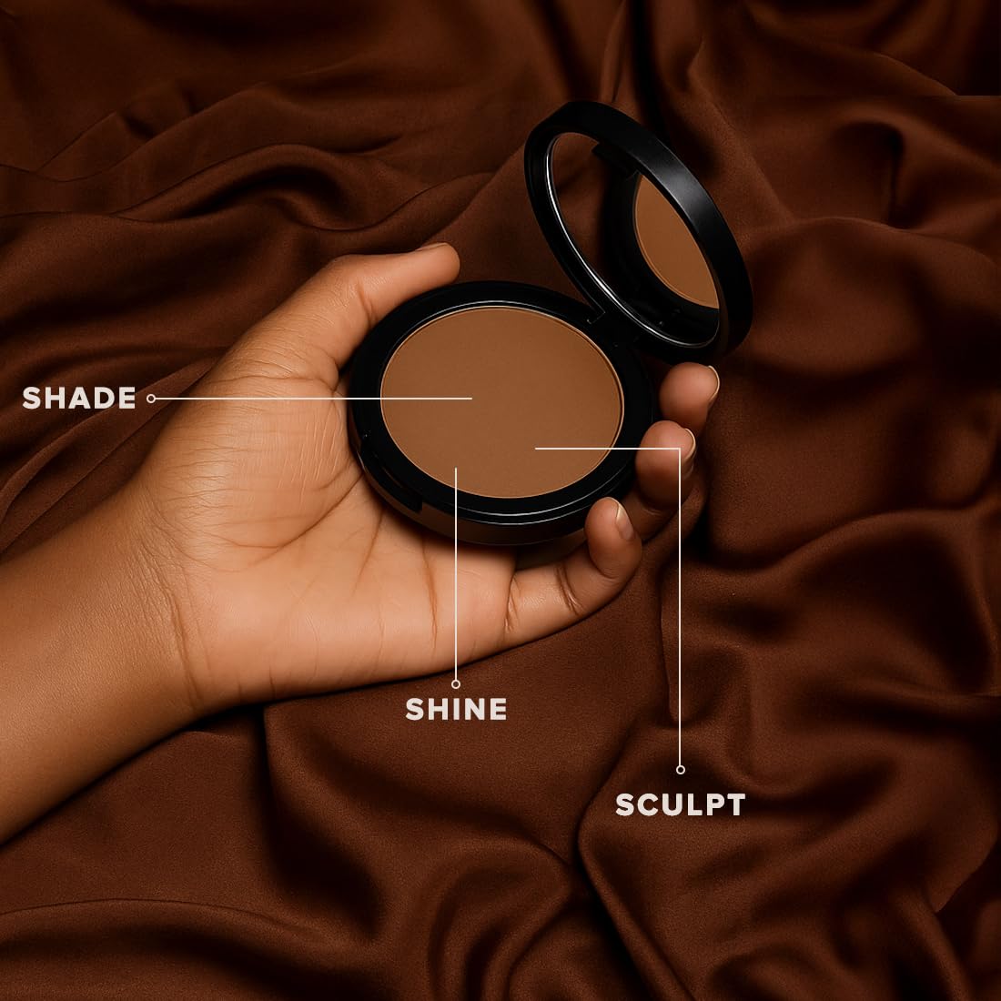 Coloressence Matte Bronzer Contour Powder, Brown, 10gm | Long Lasting | Matte Finish | Oil Control | Rich Pigment | For All Indian Skin Tones
