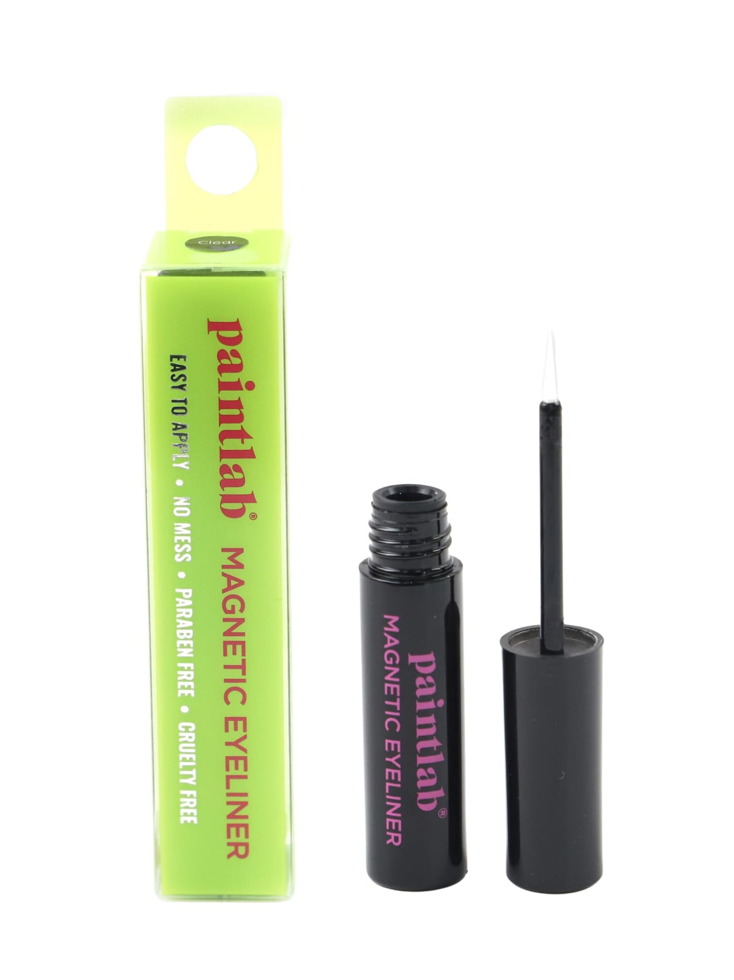PaintLab Magnetic Eyeliner, Bold, Pigmented, Water-Resistant Liquid Liner for Easy Magnetic Lash Application, Black