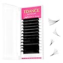 TDANCE Easy Fan Lash Extension Rapid Blooming Volume Eyelash Extensions C CC D DD J B L Curl 0.03-0.12mm Thickness Easy Fan Volume Lashes Self Fanning